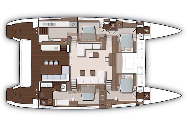 lagoon 620 catamaran layout